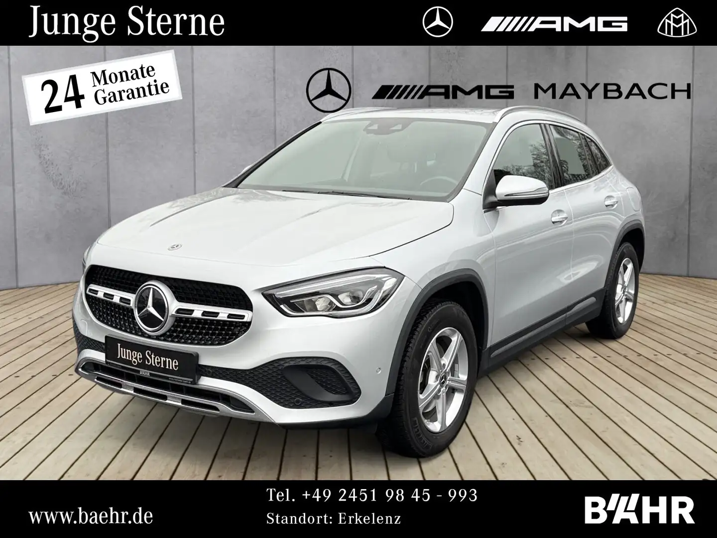 Mercedes-Benz GLA 200 GLA 200 d Progressive/MBUX/LED/AHK/RFK/LMR-17" Silber - 1