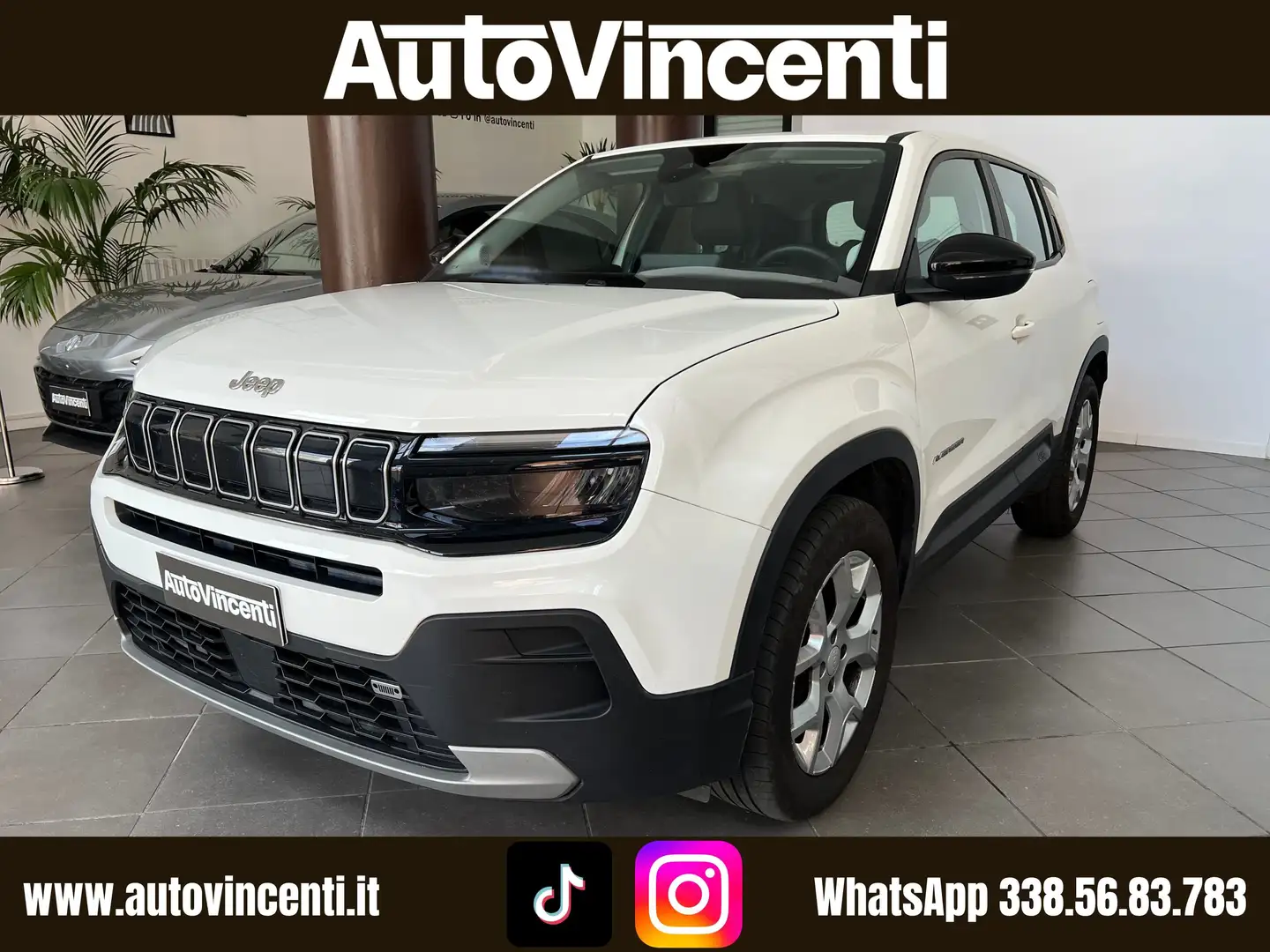 Jeep Avenger 1.2 CC TURBO 100 CV ALTITUDE UNICO PROPRIETARIO Bianco - 1