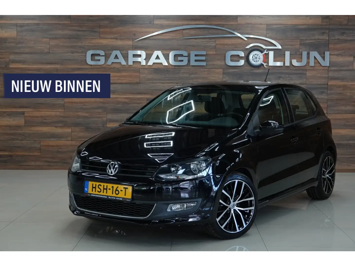 Volkswagen Polo 1.2 TSI Highline | STOELVERW. | AIRCO | Zwart - 1