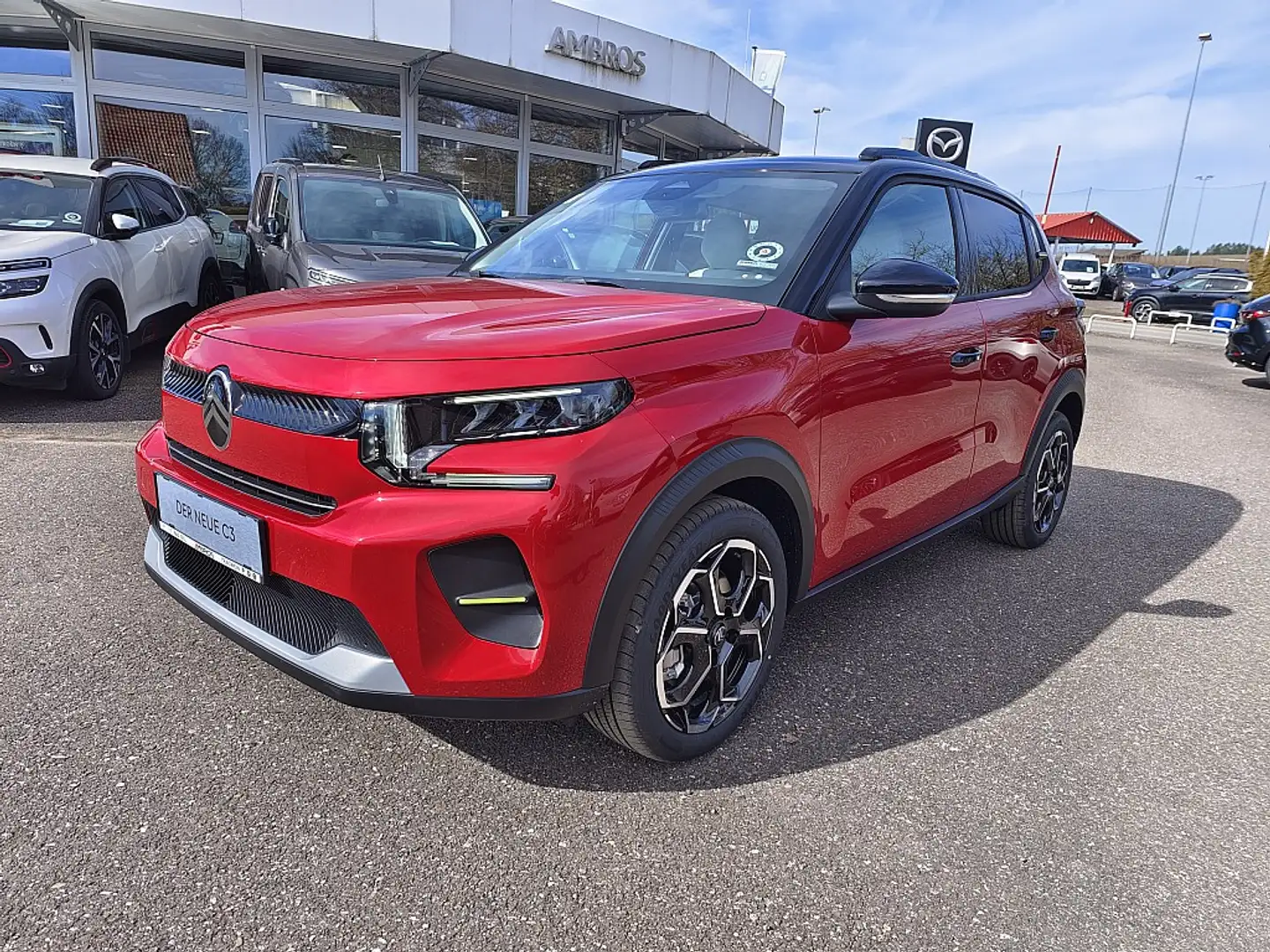Citroen C3 PureTech 100 S&S 6-Gang-Manuell Max Vorführwage... Rot - 1