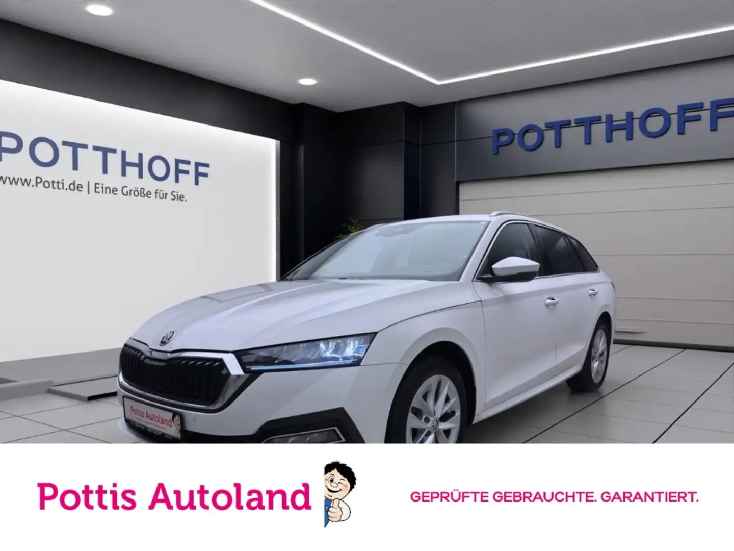 Skoda Octavia Combi 2.0 TDI DSG STYLE AHK NAVI LED SITZHZG Weiß - 1