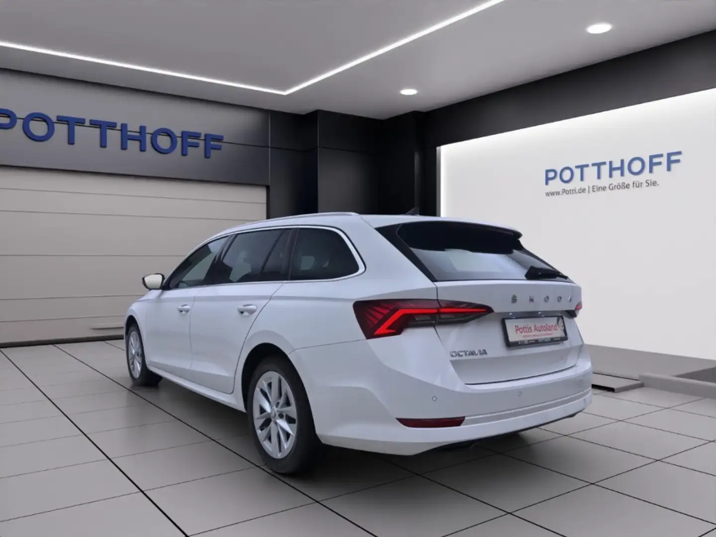 Skoda Octavia Combi 2.0 TDI DSG STYLE AHK NAVI LED SITZHZG Weiß - 2
