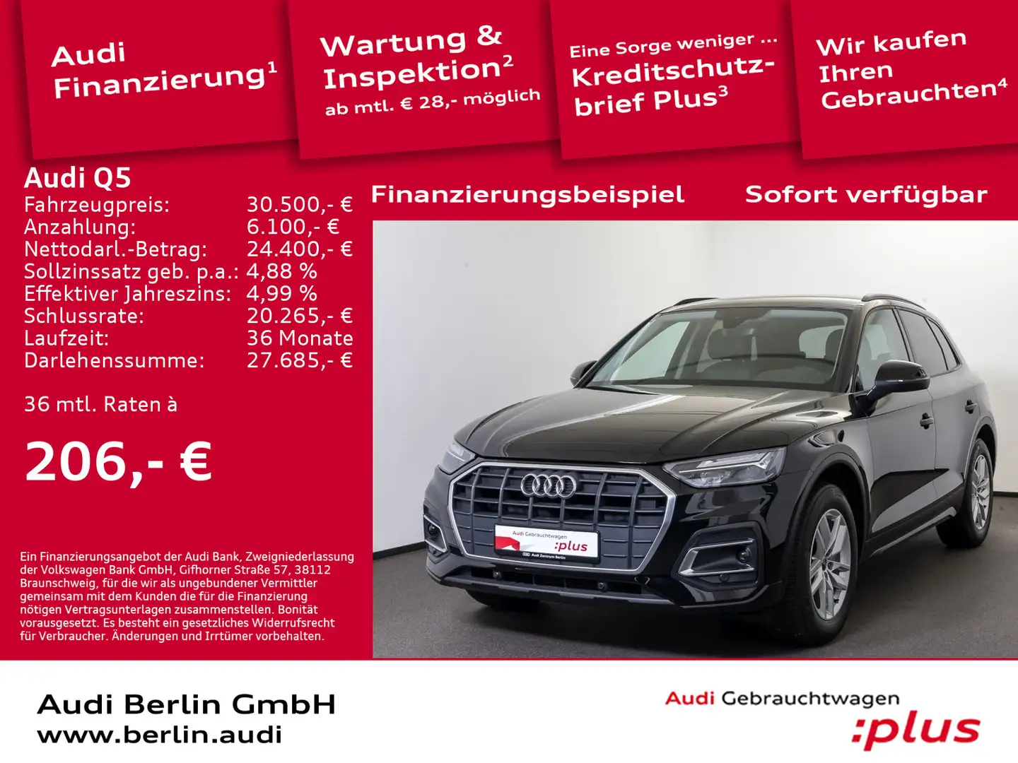 Audi Q5 35 TD S tr. DAB PDC LED SITZHZG Nero - 1