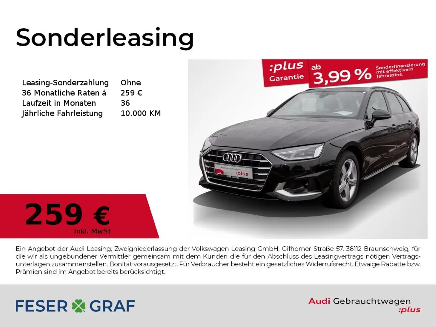 Audi A4 Avant 35 TFSI S tronic,LED,Leder,Navi+,ACC Noir - 1