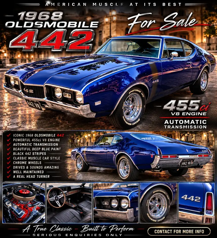 Oldsmobile 442 455 ci V8 7.6lt Automatic, foto 2