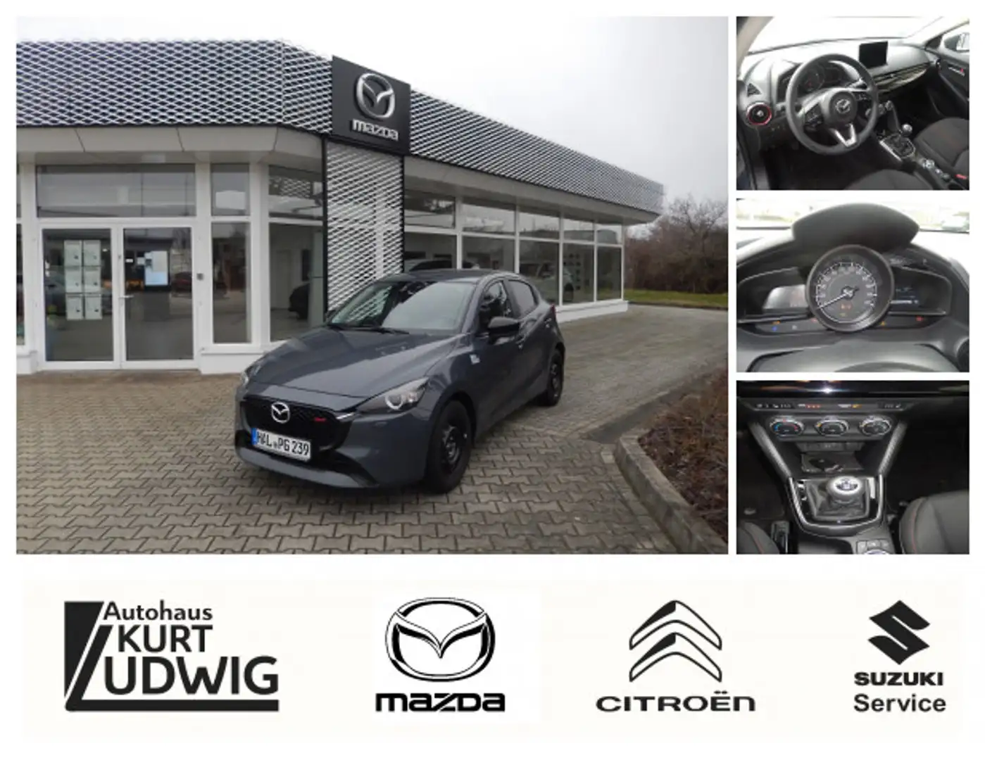 Mazda 2 2023 5HB 1.5L e-SKYACTIV G 90ps 6MT FWD HOMURA Blau - 1