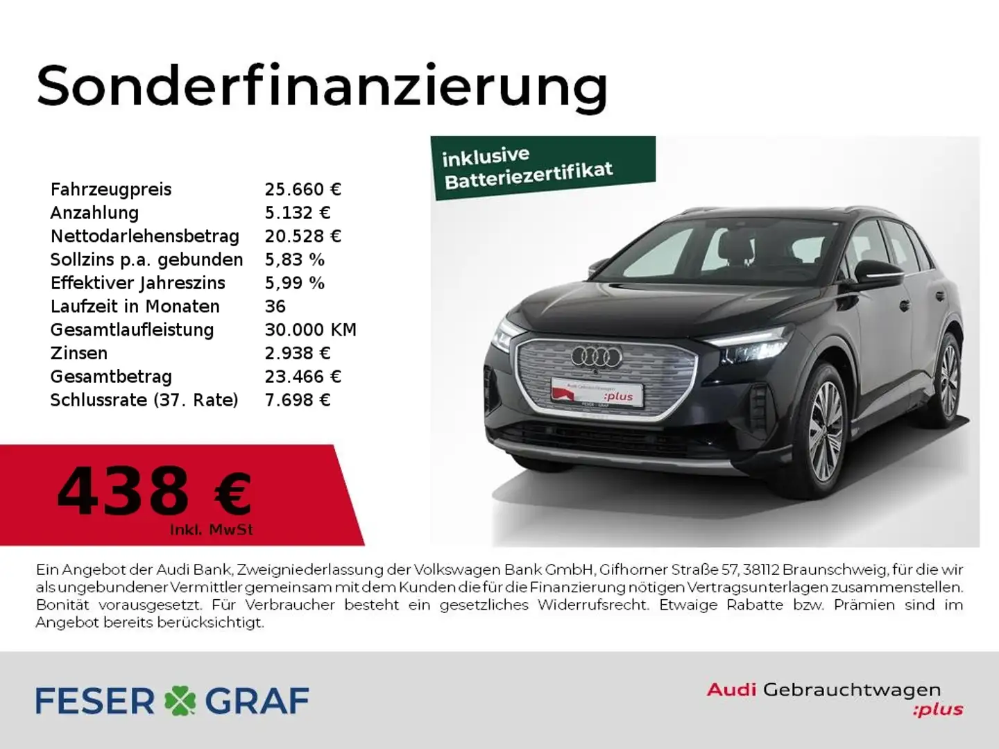 Audi Q4 e-tron 35 e-tron Navi / Pano/ LED / PDC plus Schwarz - 1