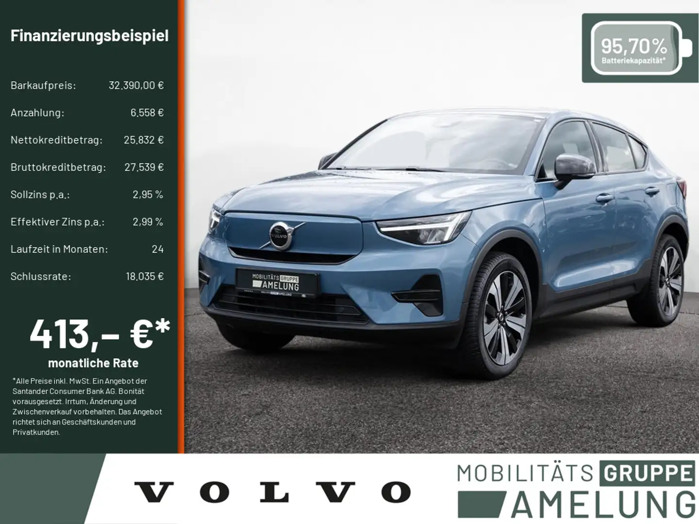 Volvo C40 Recharge Twin Motor AWD Plus SHZ LED PANO Albastru - 1