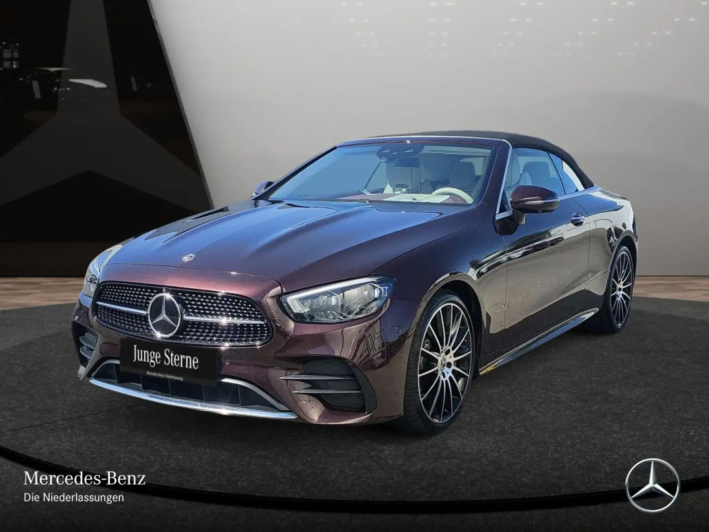 Mercedes-Benz E 400 d Cabrio 4M AMG+360+MULTIBEAM+FAHRASS+20"+9G Rood - 2