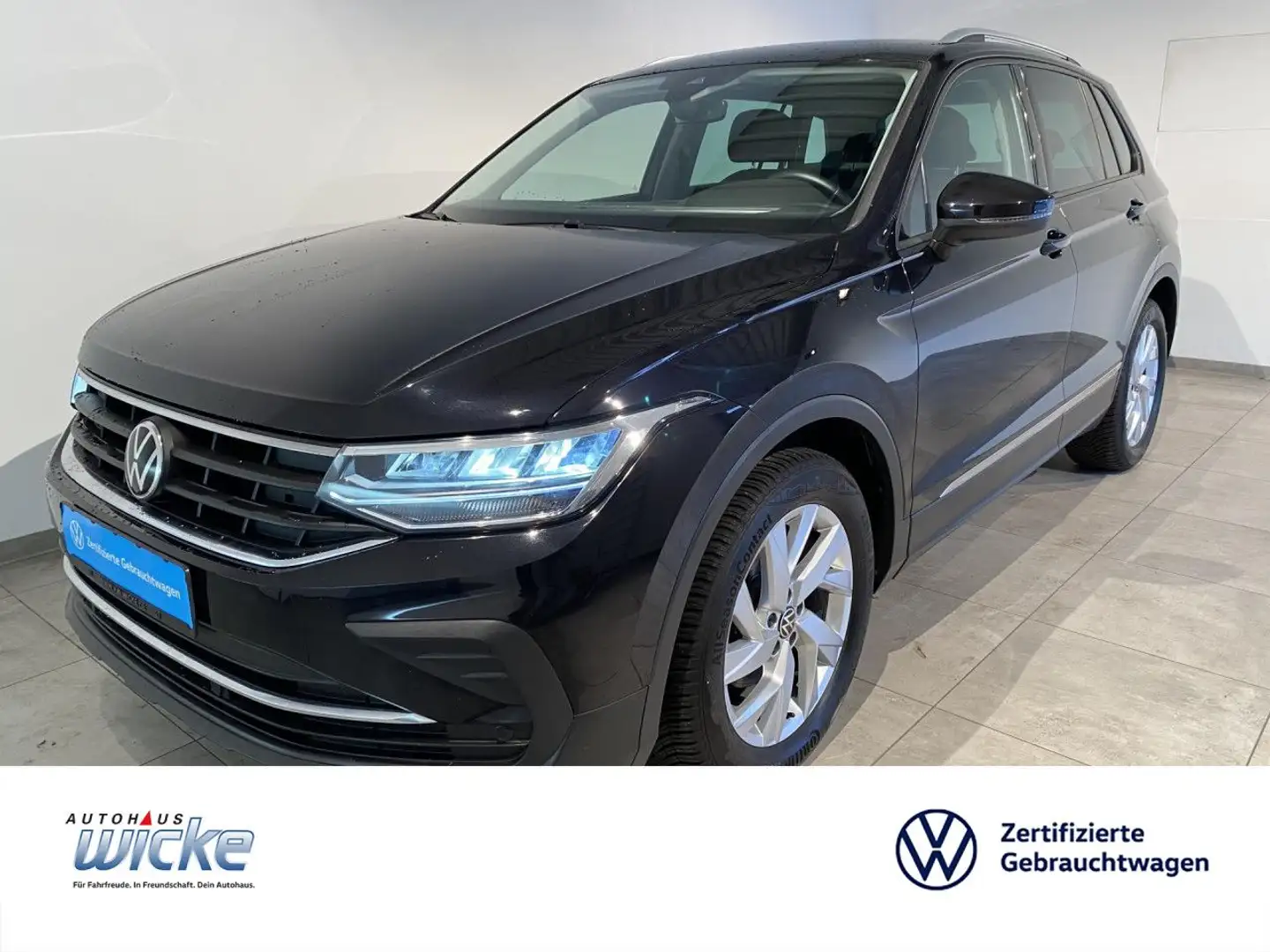 Volkswagen Tiguan 1.5 TSI Active NAVI KLIMA ACC SITZHEIZUNG P Schwarz - 1