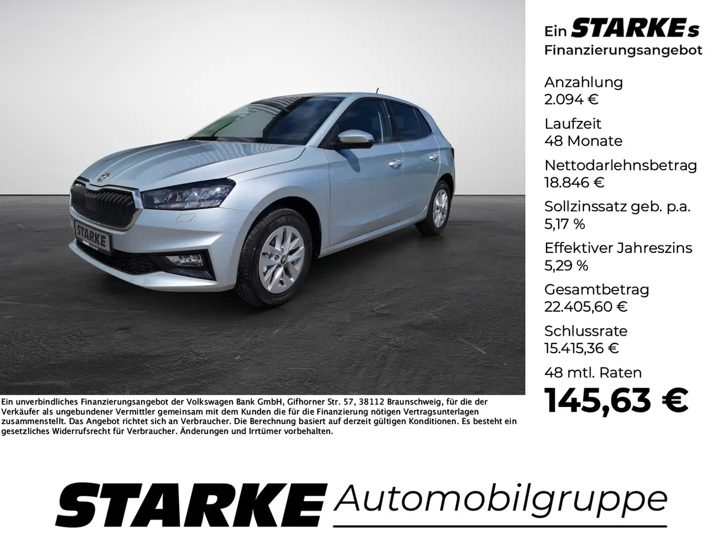 Skoda Fabia 1.0 TSI DSG Selection Silber - 1