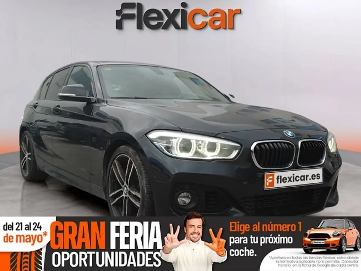 BMW 118 118iA Negro - 1