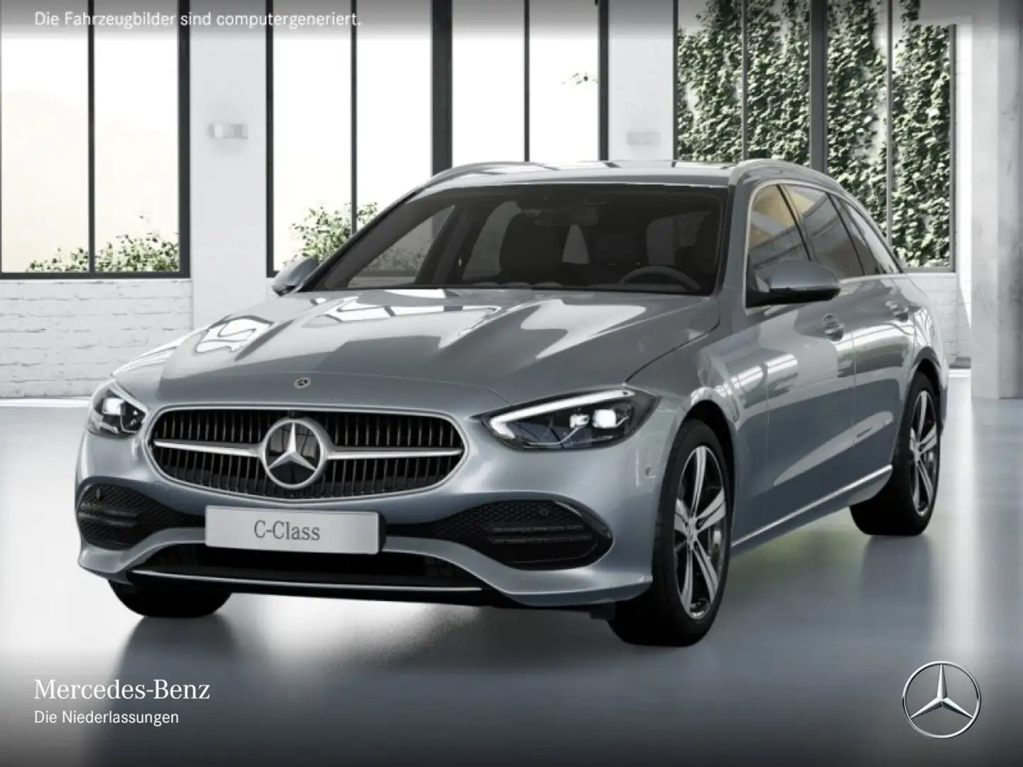 Mercedes-Benz C 180 T AVANTG+360+AHK+LED+TOTW+KEYLESS+9G Silber - 2