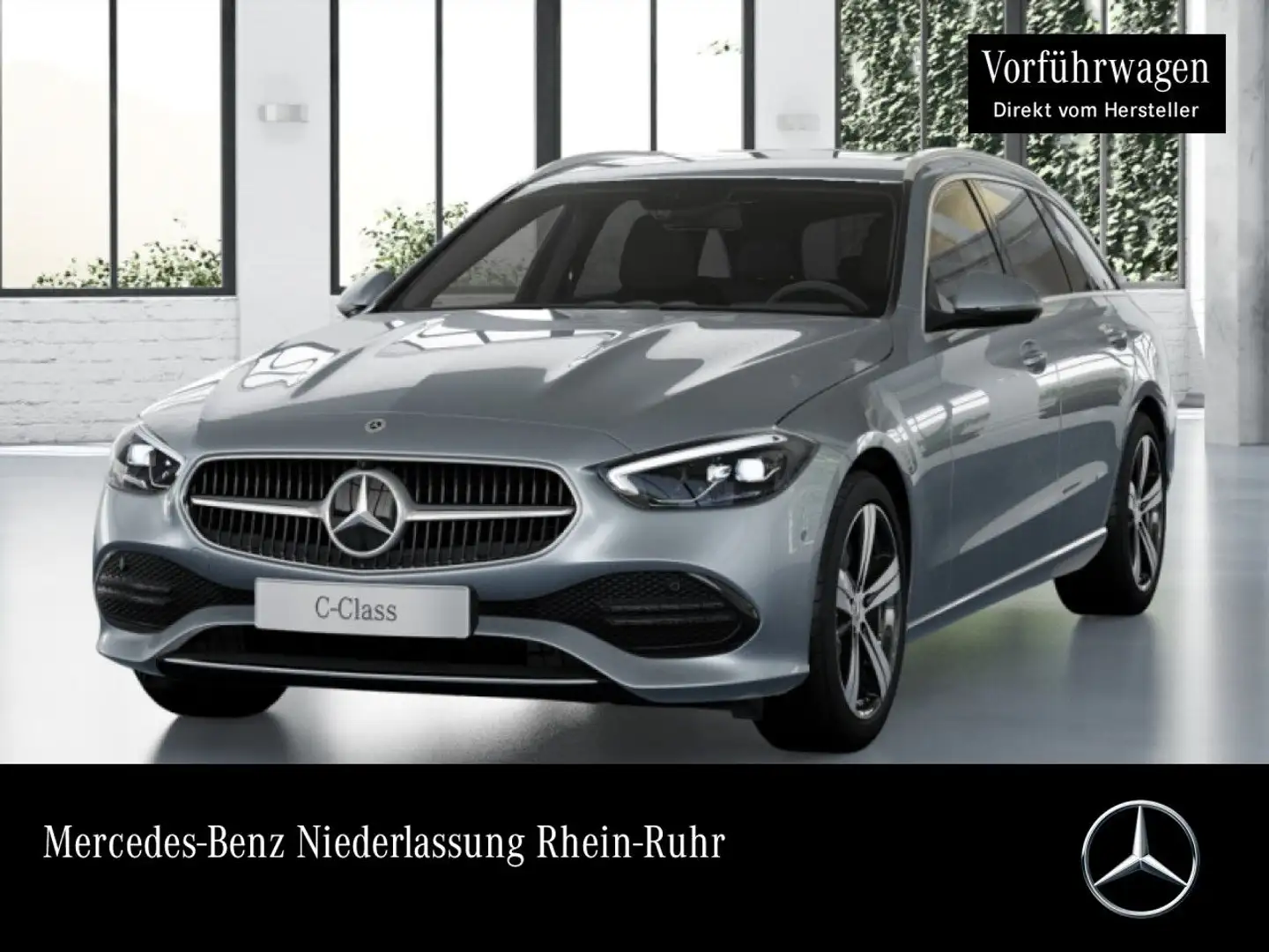 Mercedes-Benz C 180 T AVANTG+360+AHK+LED+TOTW+KEYLESS+9G Silber - 1