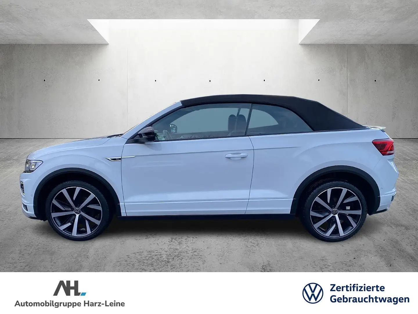 Volkswagen T-Roc Cabriolet 1.5 TSI R-Line DSG BlackStyle LED Navi A Weiß - 2