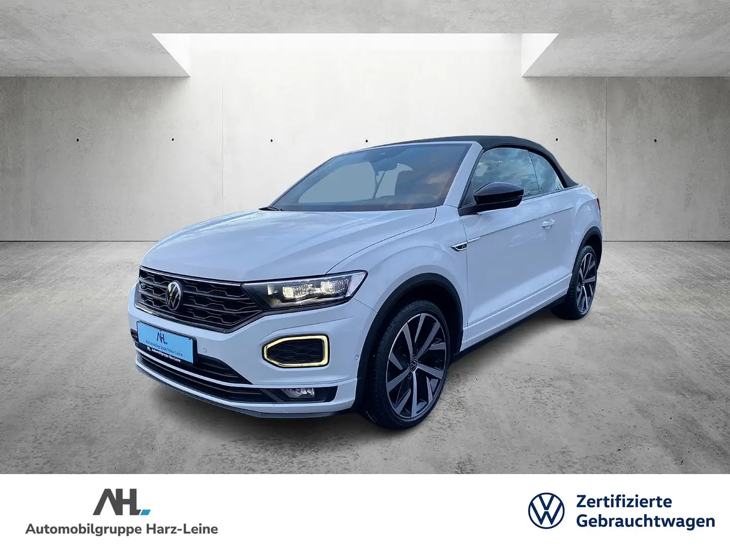 Volkswagen T-Roc Cabriolet 1.5 TSI R-Line DSG BlackStyle LED Navi A Weiß - 1
