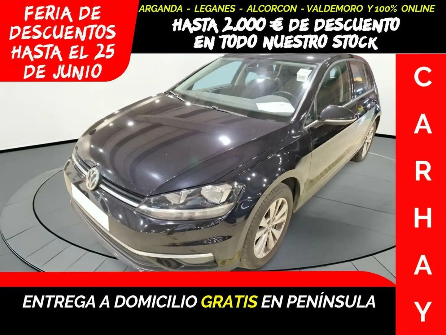 Volkswagen Golf VII 1.0 TSI Comfortline OPF (EU6.2) Negro - 1