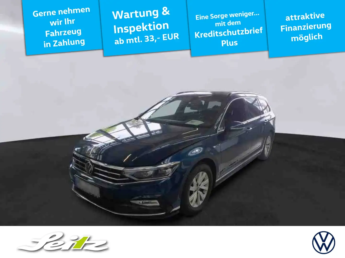 Volkswagen Passat Variant 2.0 TDI Business *AHK*STANDH*HARMAN* Bleu - 1
