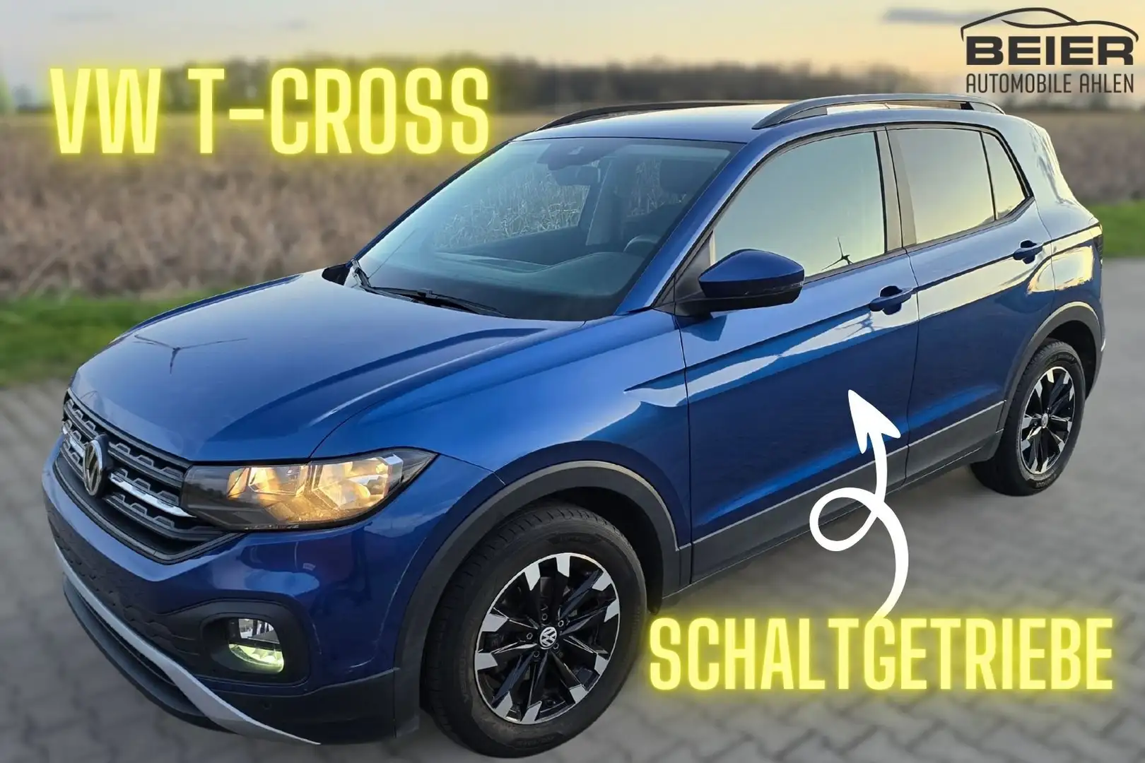 Volkswagen T-Cross ACC Klimatr. SHZ DAB BiColor Blau - 1