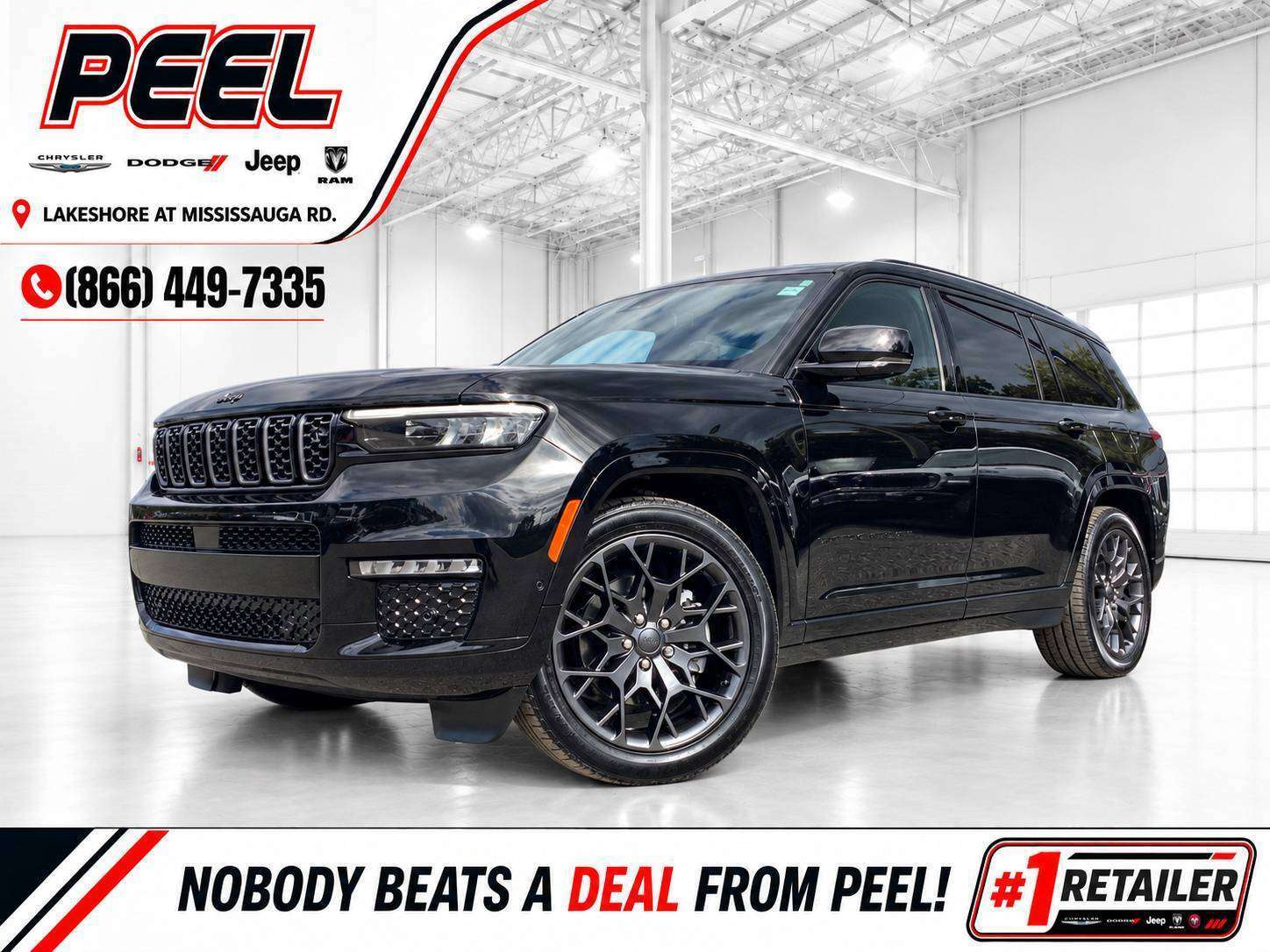 Black 2023 Jeep Grand Cherokee L SUV / Crossover Four-Wheel Drive 8-Speed Automatic