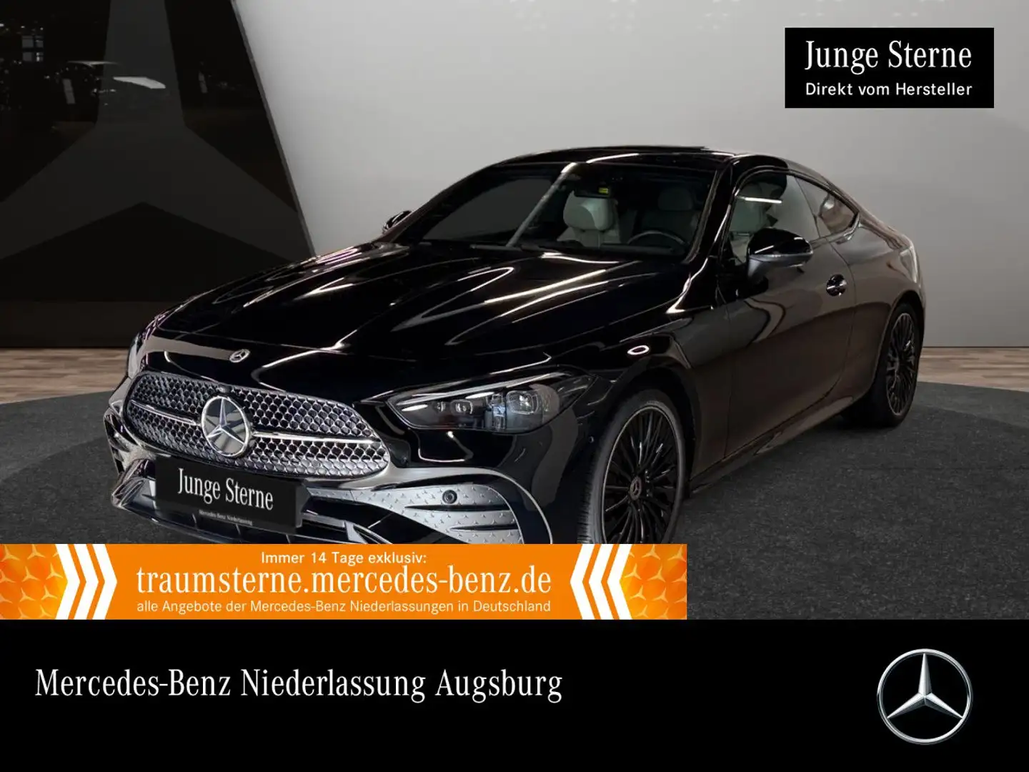 Mercedes-Benz CLE 200 AMG+NIGHT+PANO+360+STHZG+BURMESTER+TOTW+9G Schwarz - 1