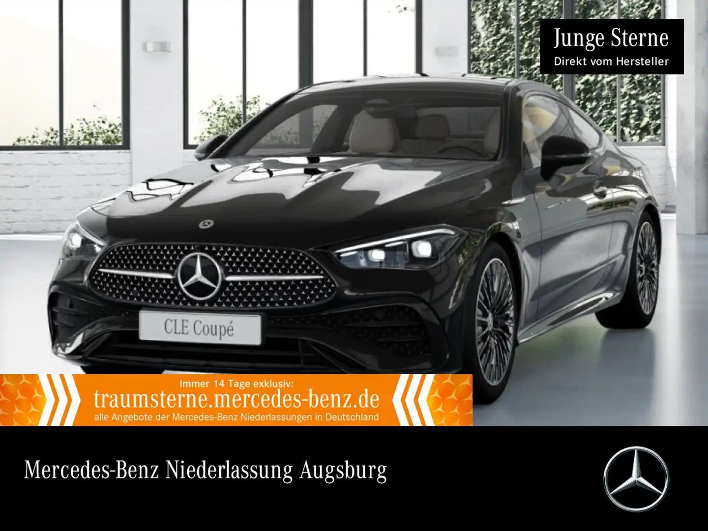 Mercedes-Benz CLE 200 AMG+NIGHT+PANO+360+STHZG+BURMESTER+TOTW+9G Schwarz - 1