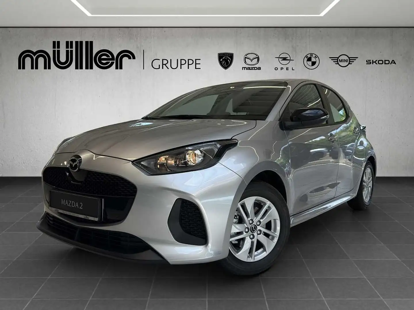 Mazda 2 Hybrid VVT-i 116 PS e-CVT FWD CENTRE Mazda2 Hybrid Plateado - 1