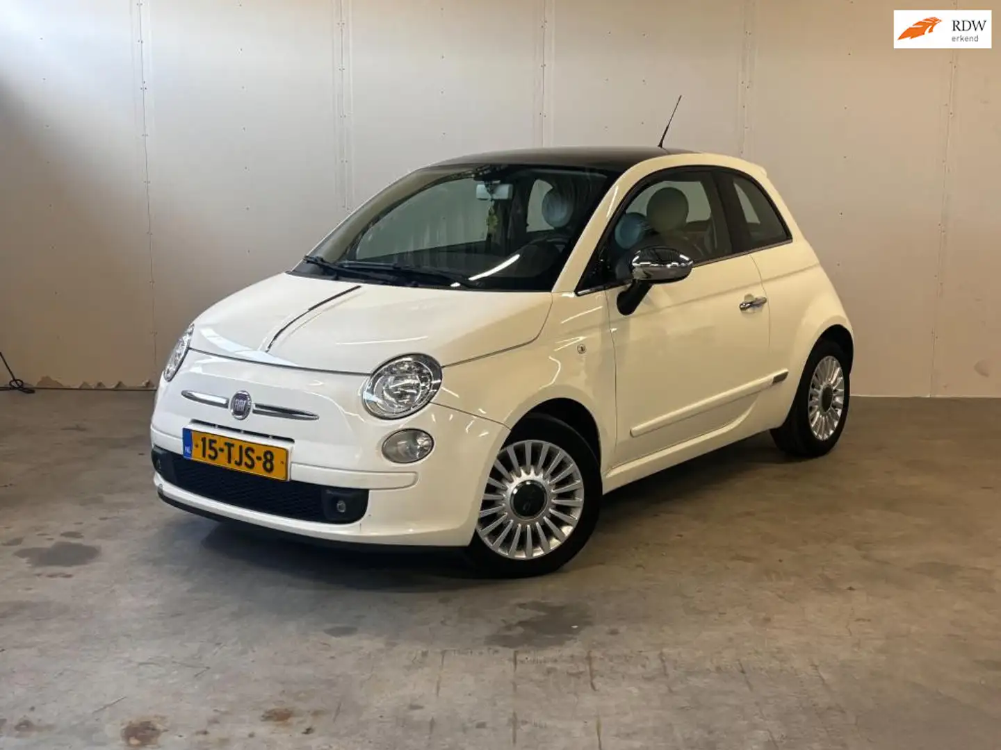 Fiat 500 0.9 TwinAir Lounge|Airco|Pano|Leer| Blanc - 1