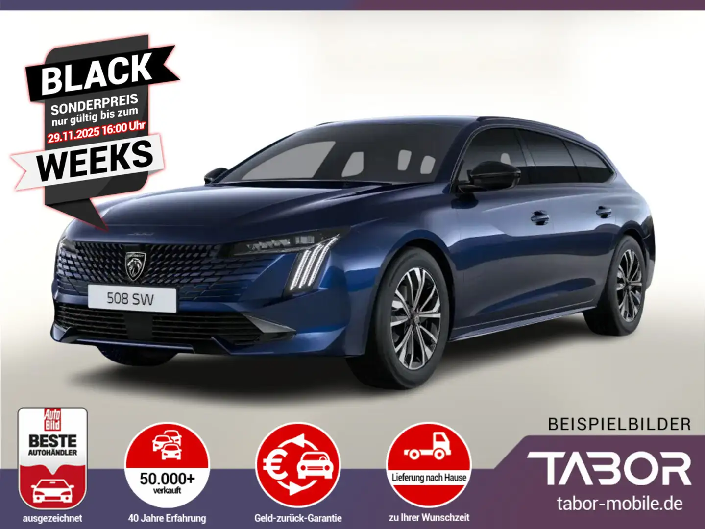 Peugeot 508 SW 130 EAT8 GT 360° Nav ACC PDC UVP-40%* Синий - 1