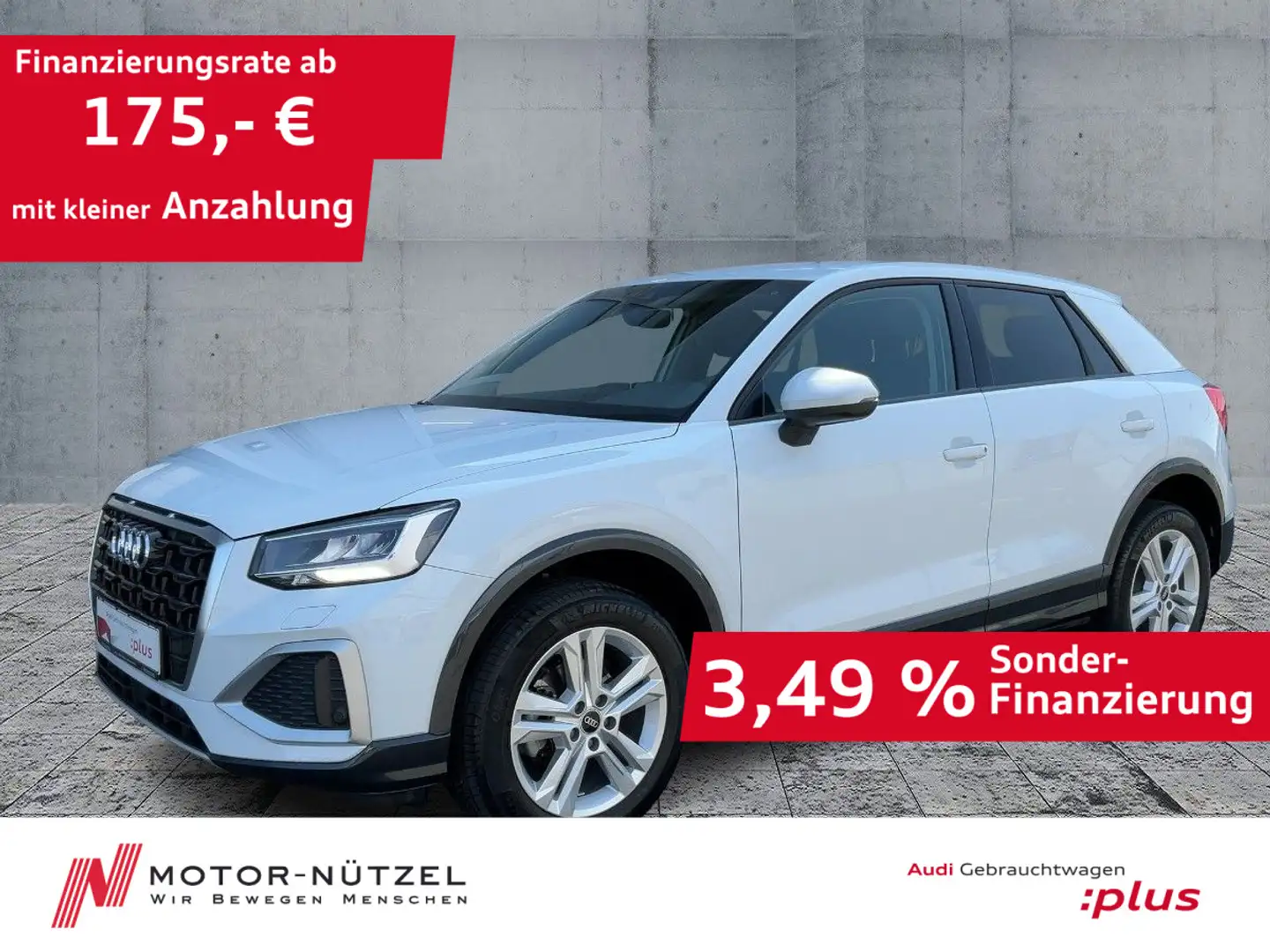 Audi Q2 30 TFSI ADVANCED LED+PDC+GRA+SHZ+AHK+LM Weiß - 1