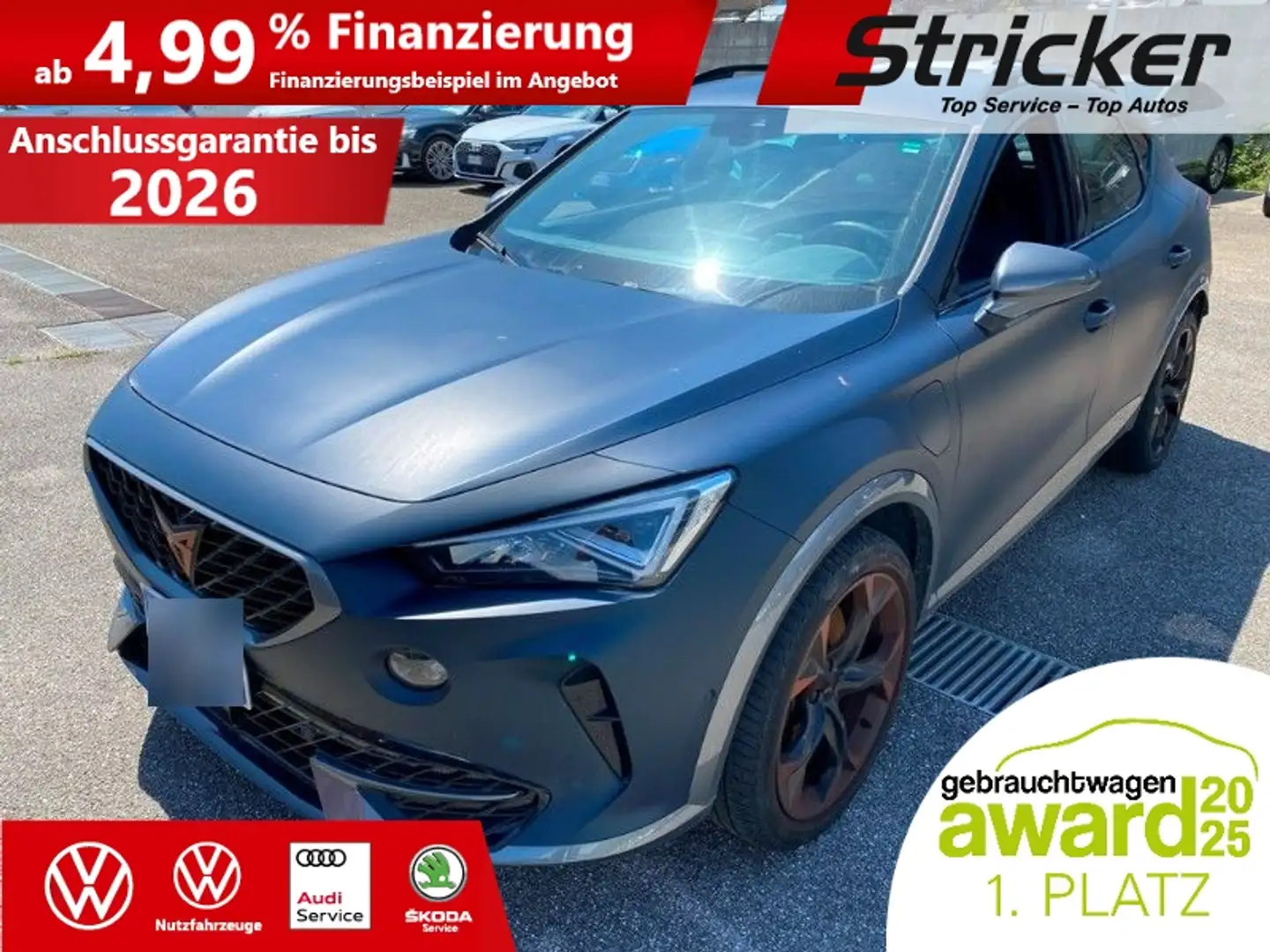 CUPRA Formentor VZ 1.4TSI e-hybrid 355,-ohne Anzahlung ACC Sitzhe Blau - 1