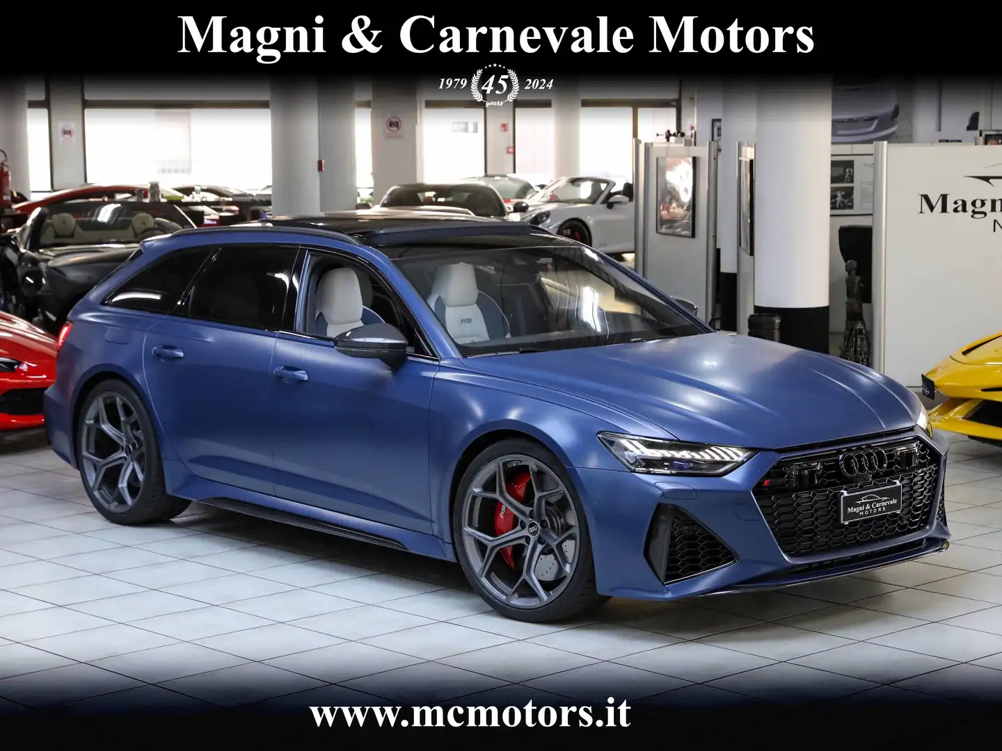 Audi RS6 PERFORMANCE|SPECIAL PAINT|DYNAMIC RACE|FULL OPT Bleu - 1