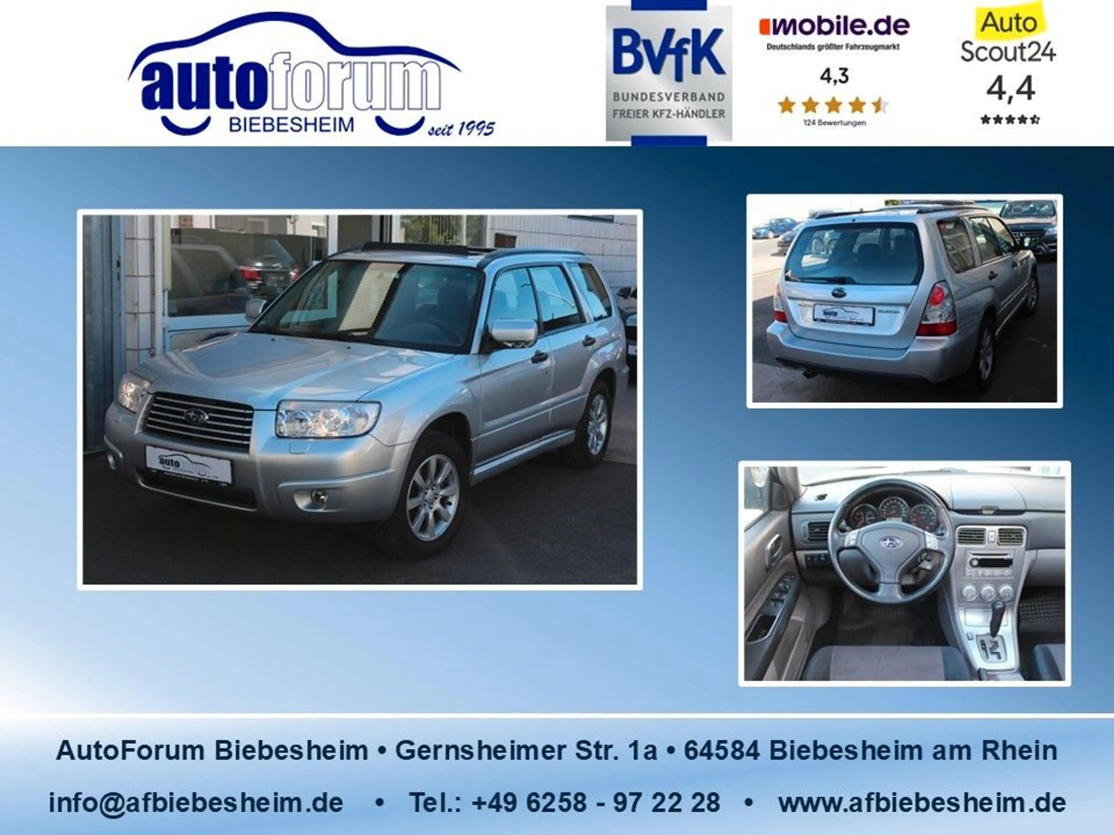 Subaru Forester 2.0 X Automatik 2.Hand*Pano*Unfallfrei