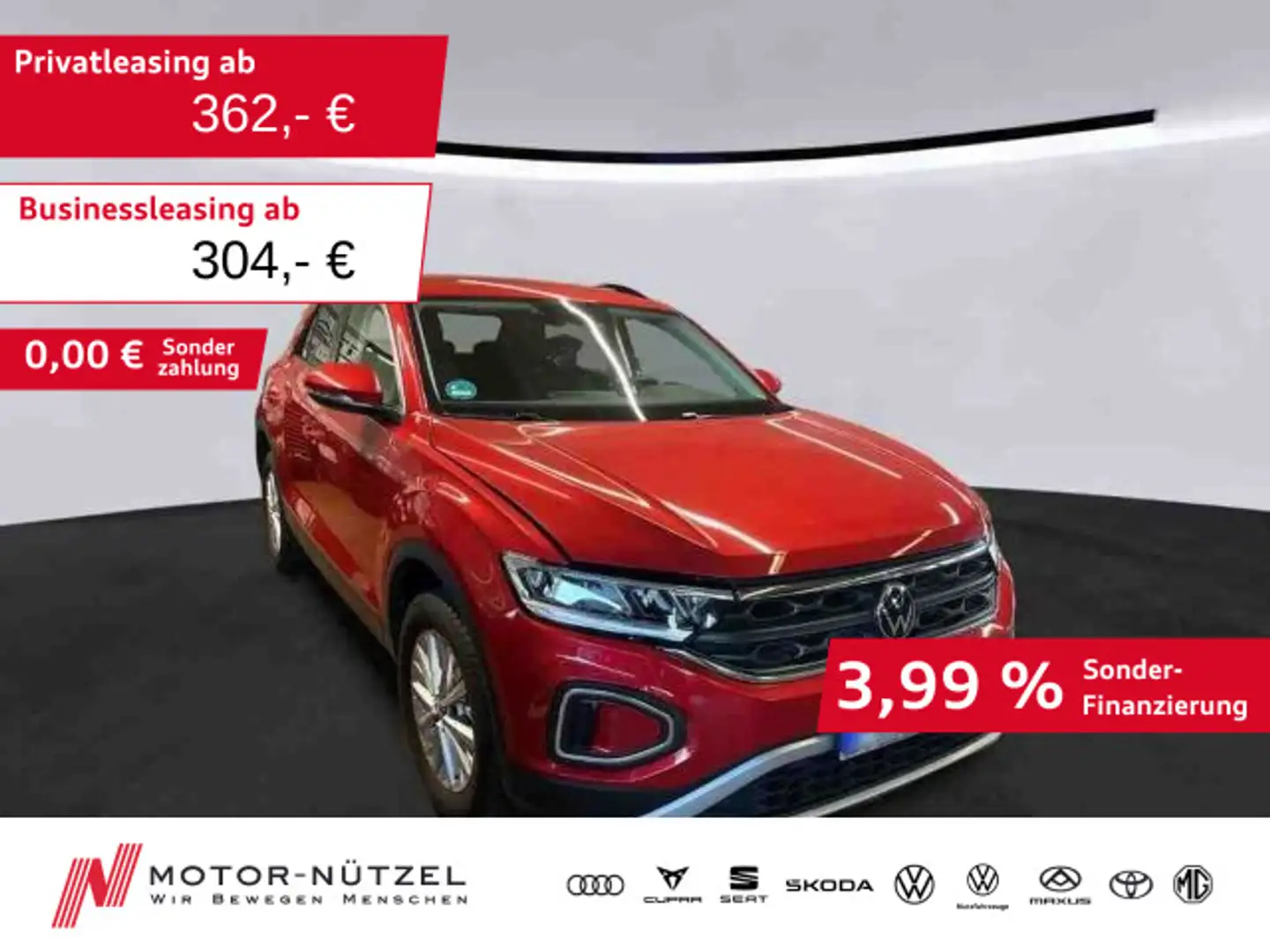 Volkswagen T-Roc 1.5 TSI DSG LIFE 5JG+LED+NAVI+STDHZG+BEATS Rot - 1