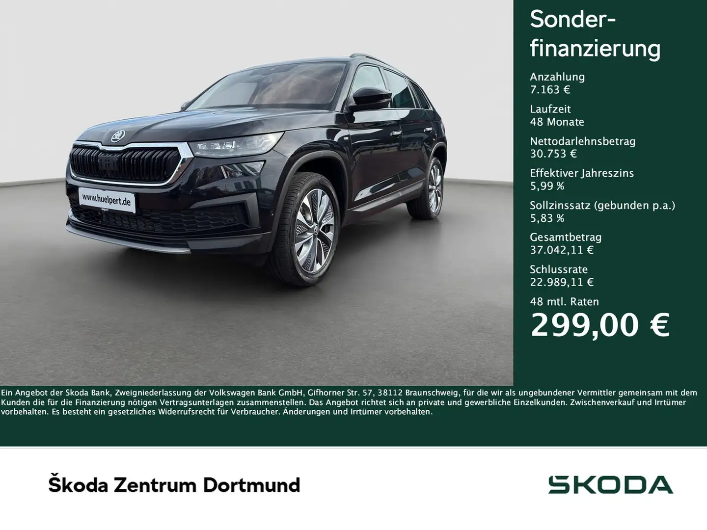 Skoda Kodiaq 2.0 TOUR 4X4 PANO STANDHZ AHK 360CAM LM19 Noir - 1