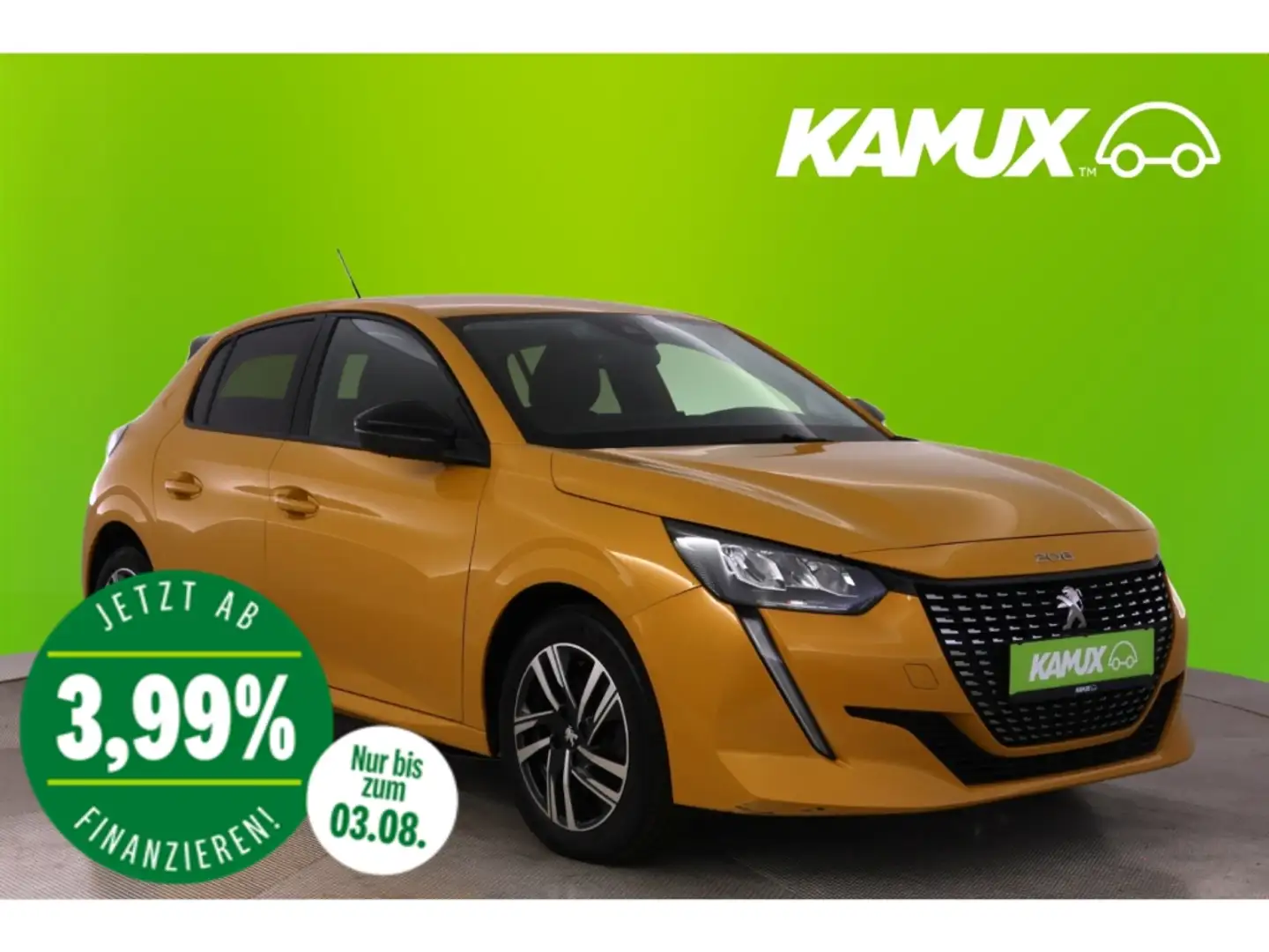 Peugeot 208 1.2PureTech Aut.Allure Pack+LED+NAVI+KAMERA Jaune - 1