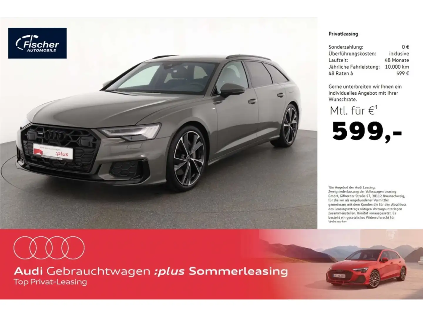 Audi A6 Avant 55 TFSI e quattro S line Grau - 1