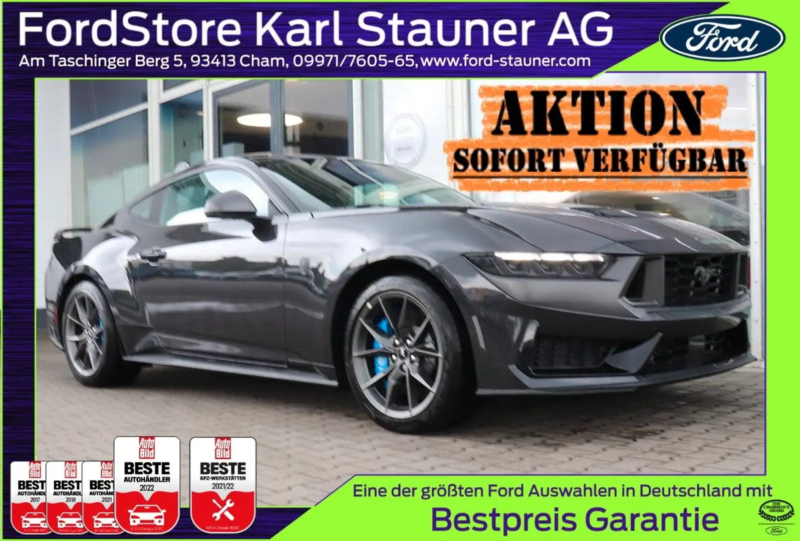 Ford Mustang Dark Horse Fahrwerk MagneRide 4,99 FIN* Grau - 1