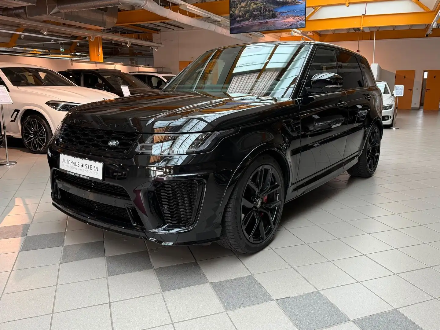 Land Rover Range Rover Sport SVR|HUD|Pano|SHZ|360°|AHK|Soft Negru - 2