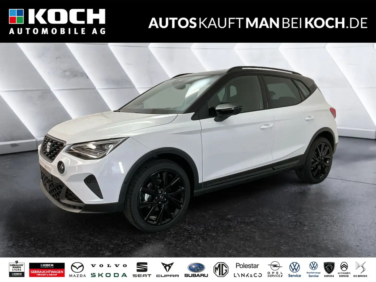 SEAT Arona FR Black Edition 1.5 TSI DSG KAMERA NAVI LED Weiß - 1