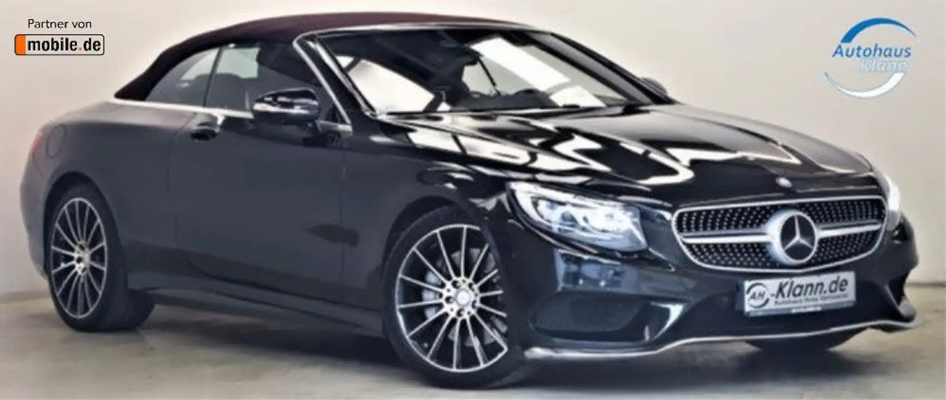 Mercedes-Benz S 500 Cabrio 455PS AMG designo Burmest 1Hand Schwarz - 1