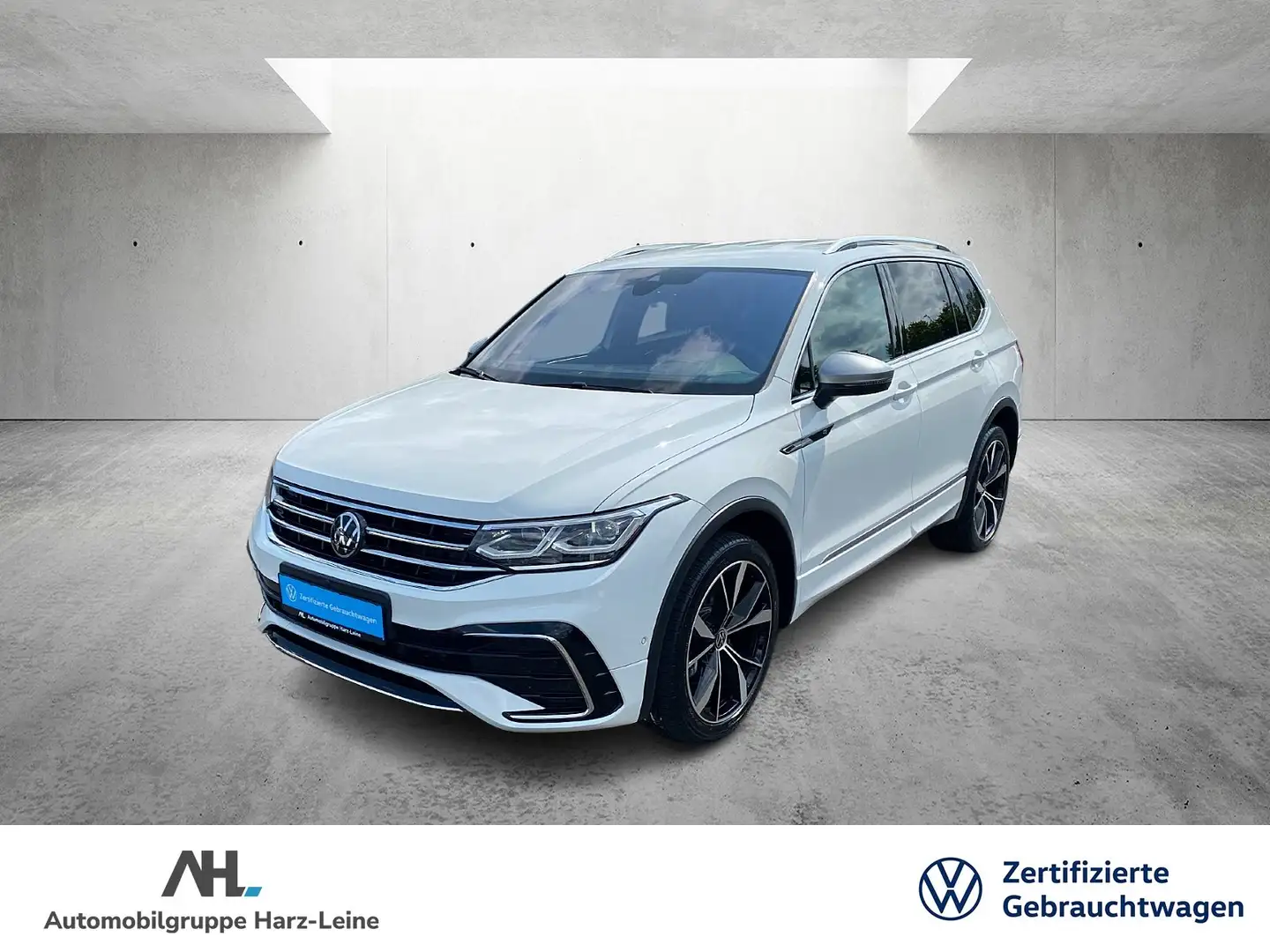 Volkswagen Tiguan Allspace 2.0 TDI R-Line 4M DSG Matrix Navi ACC AHK Weiß - 1