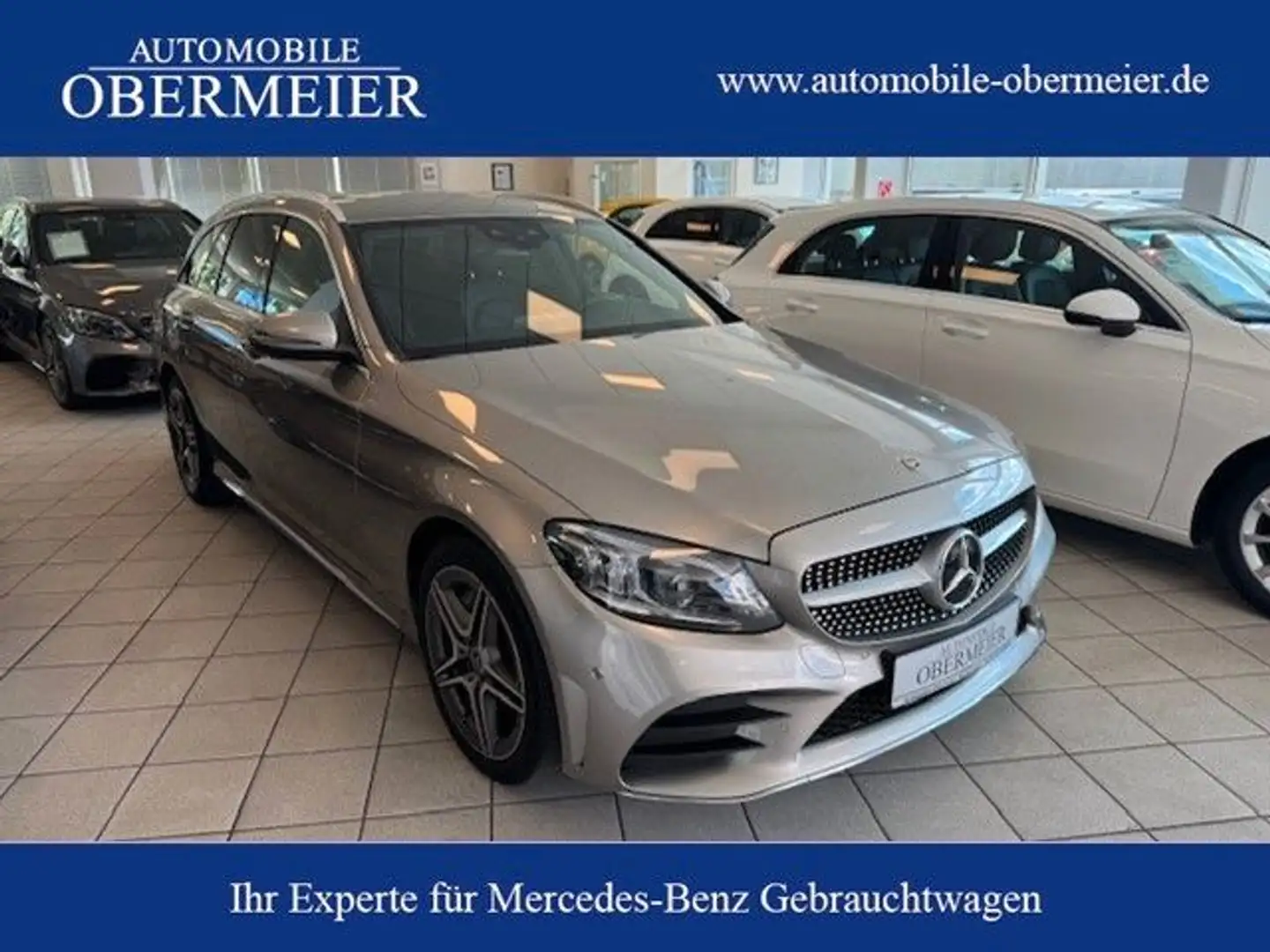 Mercedes-Benz C 300 T AMG 9G-Tr. LED TWA DAB CarPlay Ambiente Argent - 1