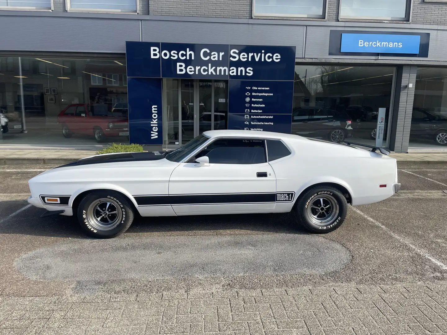 Ford Mustang Mach 1 5.8 Benzine met Airco Bílá - 1