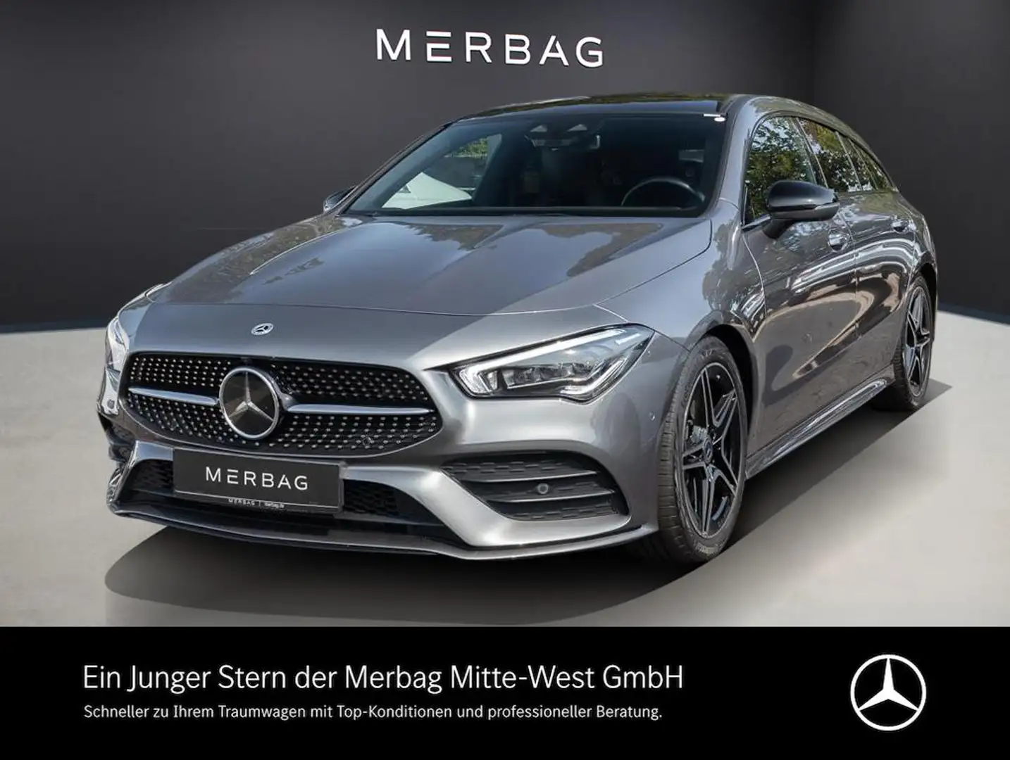 Mercedes-Benz CLA 250 e Shooting Brake ACC AHK LED Navi Pano Gris - 1