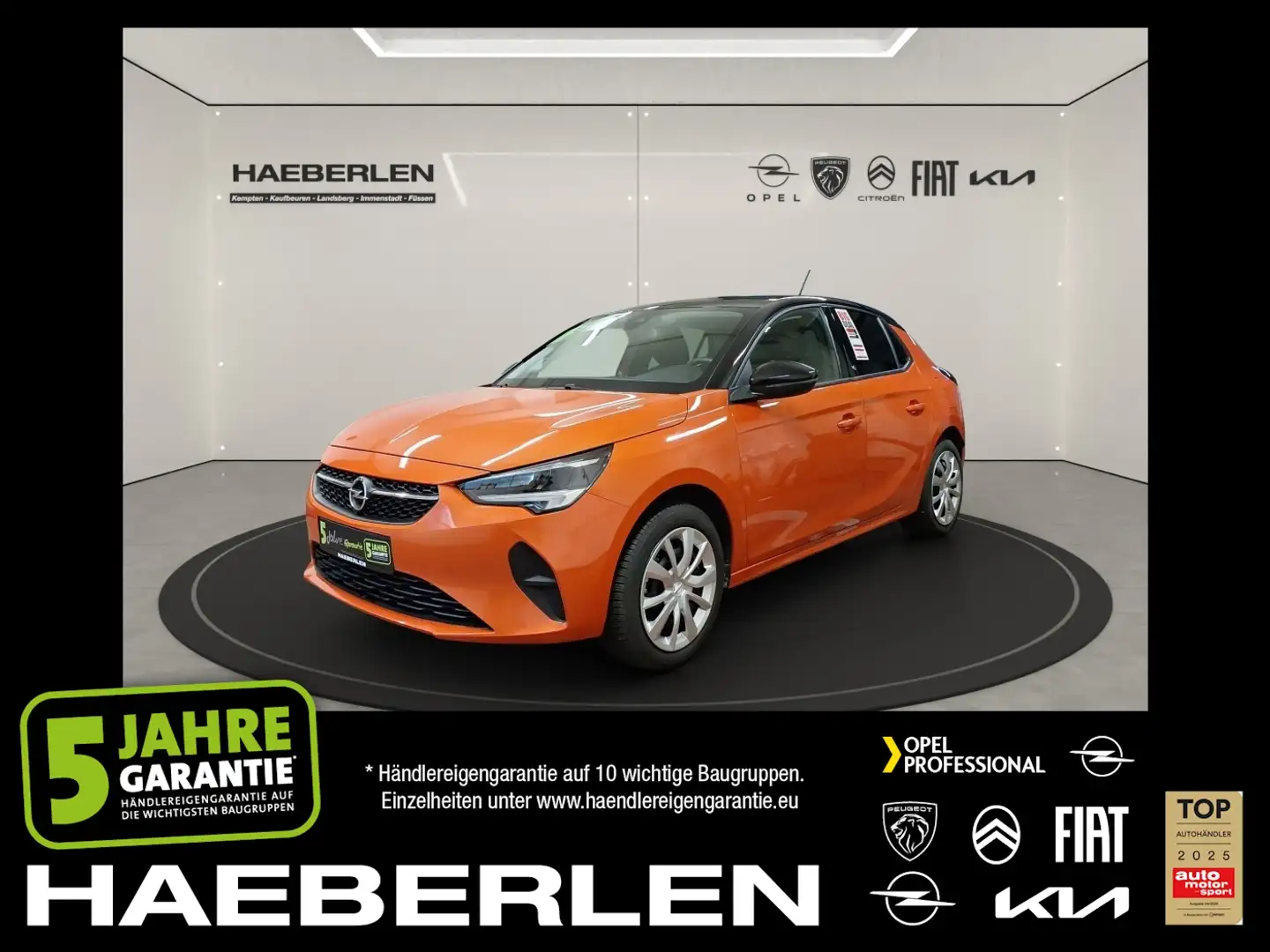 Opel Corsa F e Edition +FLA KAM LED KlimaA PDC SpurH Orange - 1