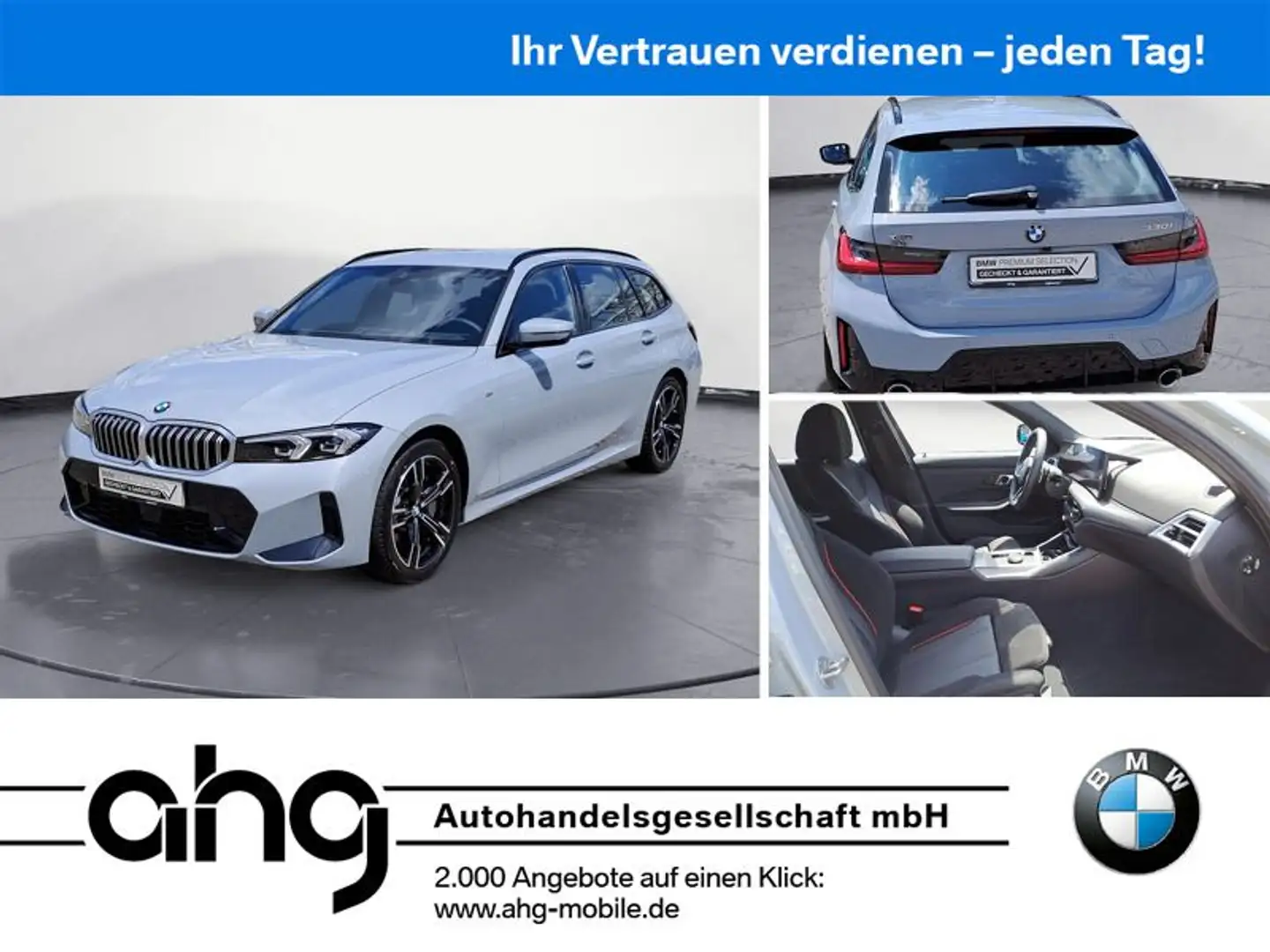 BMW 330 i xDrive Touring M Sportpaket HIFI Grijs - 1