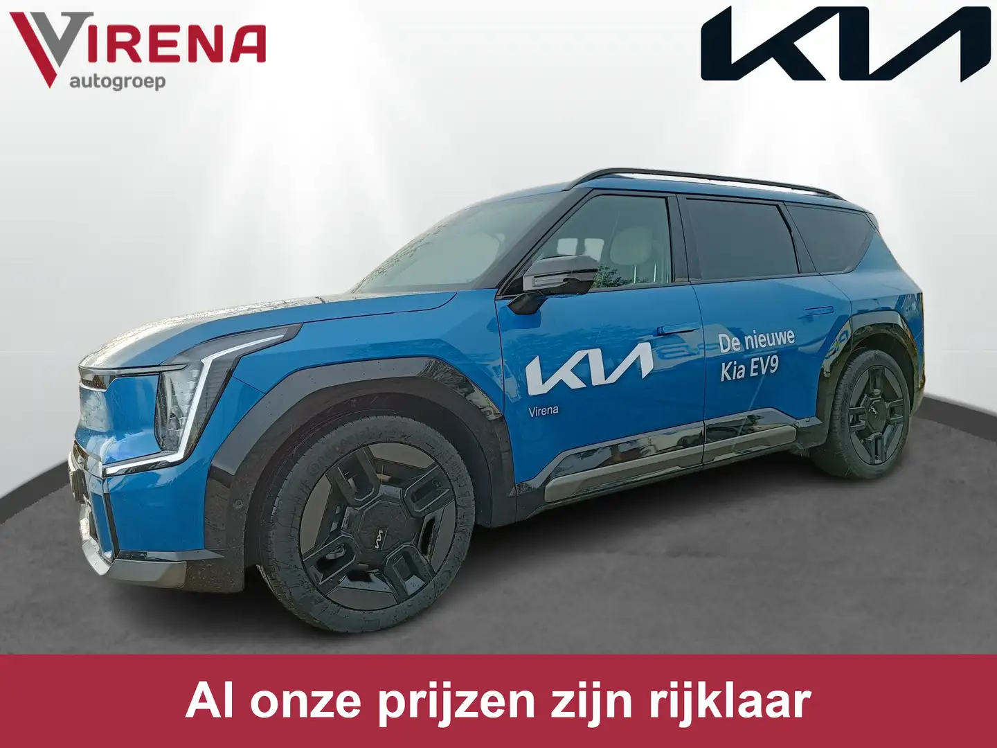 Kia EV9 Launch Edition GT-Line AWD 100 kWh - Demo - Apple Blauw - 1