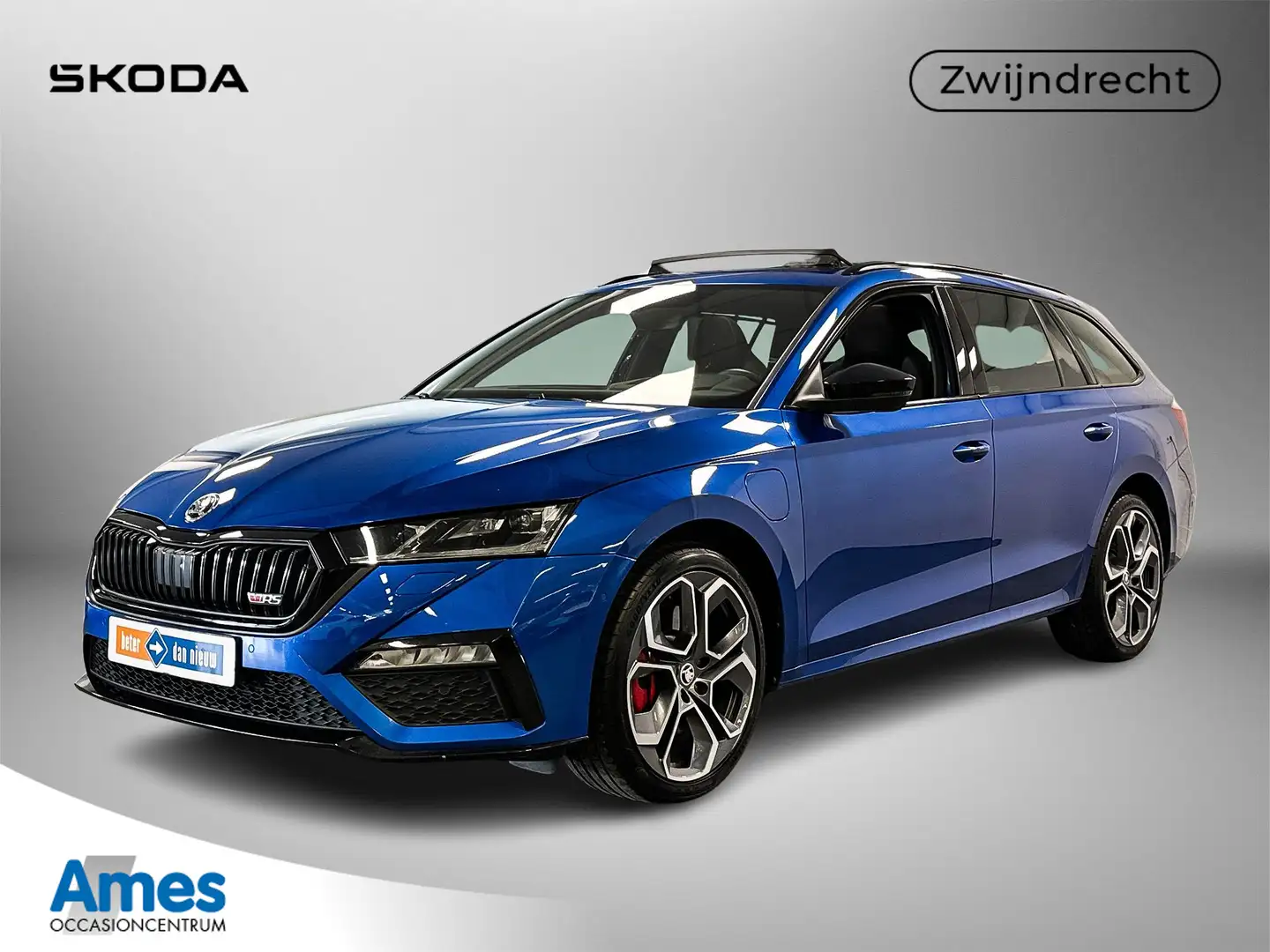 Skoda Octavia Combi 1.4 245pk TSI RS iV PHEV Business Adaptive C Blauw - 1