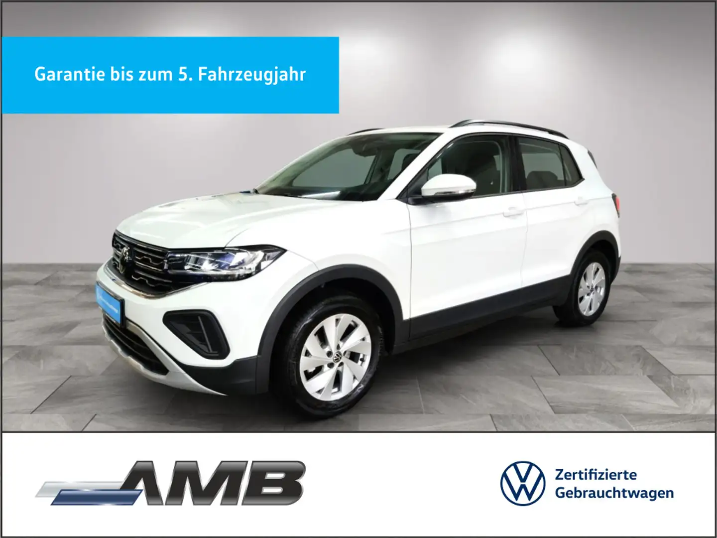 Volkswagen T-Cross Life 1.0 TSI LED/ACC/Sitzhzg/02.30Garant Weiß - 1